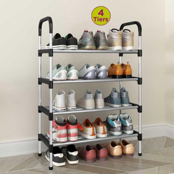 4 TIER STEEL SHOE RACK