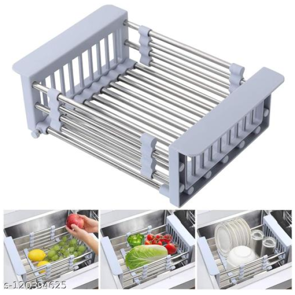 DISH DRYING RACK  GREY
