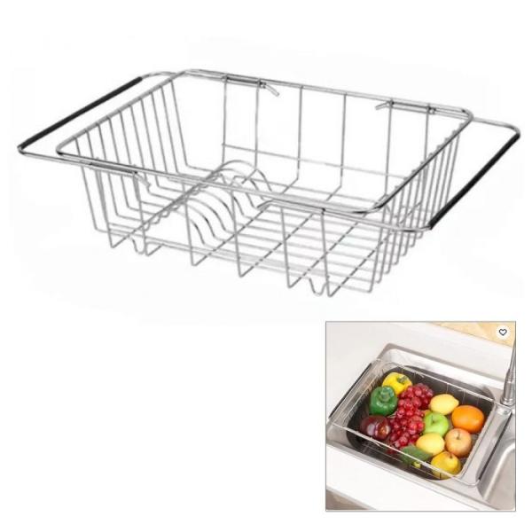 DISH DRYING RACK  SILVER