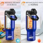 GOODATECH 32OZ TRAVEL MUG STAINLESS STEEL BLUE