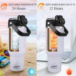 GOODATECH 32OZ TRAVEL MUG STAINLESS STEEL WHITE