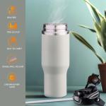 GOODATECH 32OZ TRAVEL MUG STAINLESS STEEL WHITE