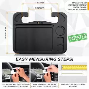 MULTIFUNCTION CAR STREEING  WHEEL DESK BLACK