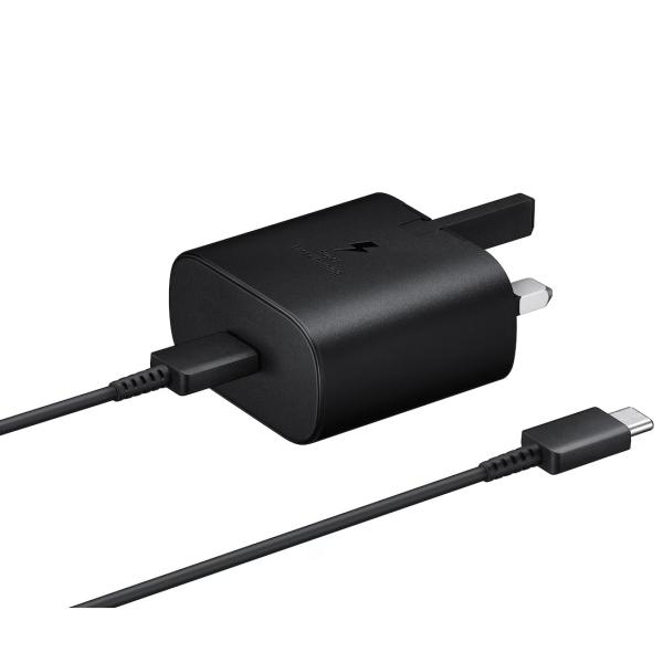 Samsung 25W PD Adapter with USB-C to USB-C Cable (3A) 1M