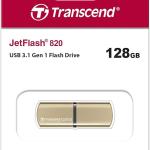 TRANSCEND 128GB FLASH DRIVE  TS128GJF820G GOLD COLOR