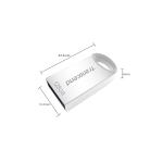 TRANSCEND 128GB, USB 3.1  FLASH DRIVE SILVER  TS128GJF710S