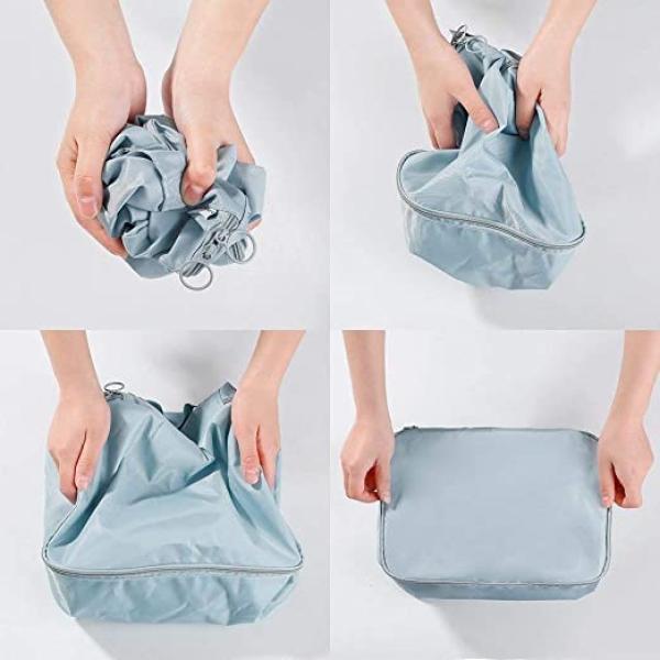TRAVEL LAUNDRY POUCH BLUE  6PCS SET