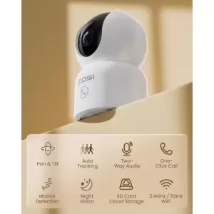 ZOSI 2.0 MP INDOOR SECURITY CAMERA