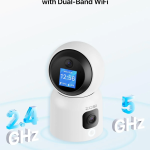 ZOSI INDOOR PT CAMERA WITH SCREEN,DUAL LENS 3MP+3MP