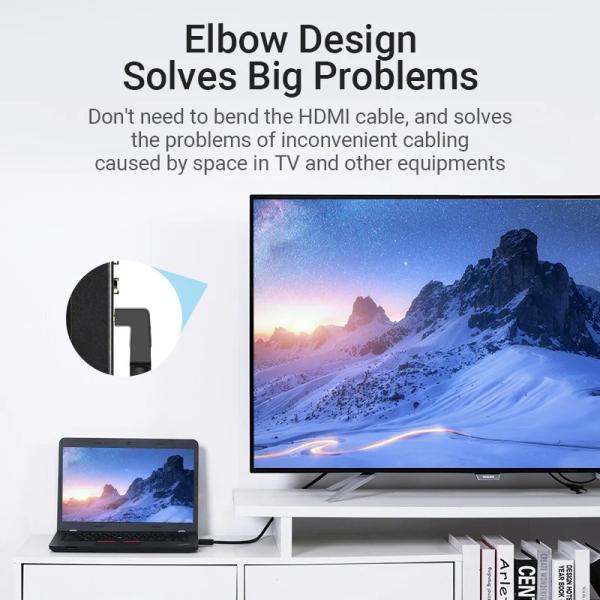 HDMI Right Angle  Cable 270 Degree 3M Black