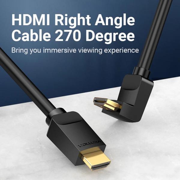 HDMI Right Angle  Cable 270 Degree 3M Black