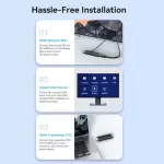 Wireless HDMI Transmitter and Receiver Blue