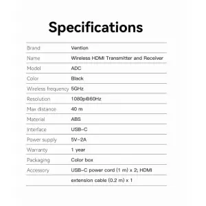 Wireless HDMI Transmitter and Receiver Blue