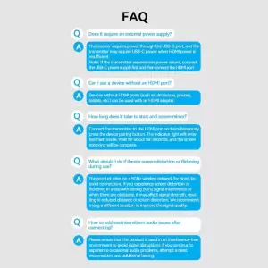 Wireless HDMI Transmitter and Receiver Blue