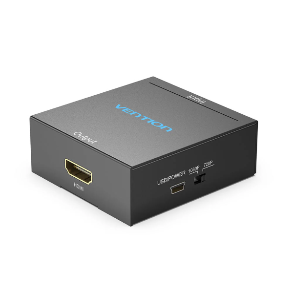 RCA to HDMI Converter Black Metal Type
