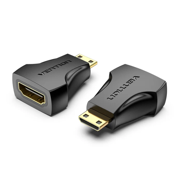 Mini HDMI Male to HDMI Female Adapter Black