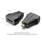 Micro HDMI Male to HDMI Female Adapter Black