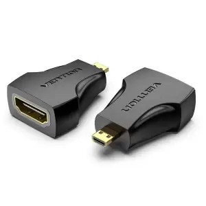 Micro HDMI Male to HDMI Female Adapter Black