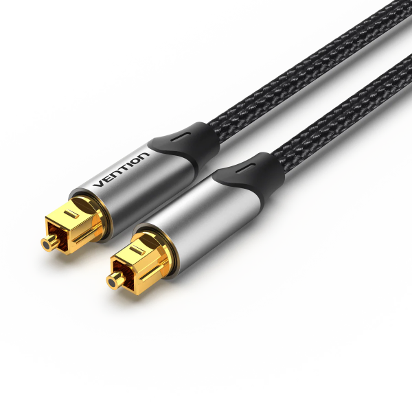 Optical Fiber Audio Cable Aluminum Alloy Type 1.5M Gray