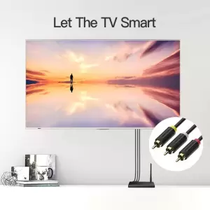 3RCA Male to 3RCA Male Cable 1.5M Black