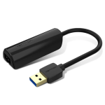 USB 3.0 to Gigabit Ethernet Adapter ABS Type Black 0.15m