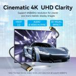 USB-C to DP 4K HD Cable 2M Black