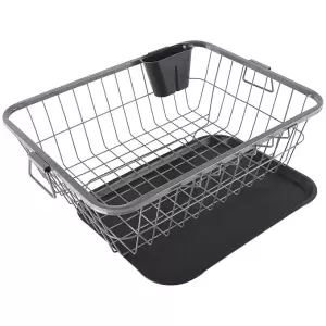 DISH DRYING RACK  GREY