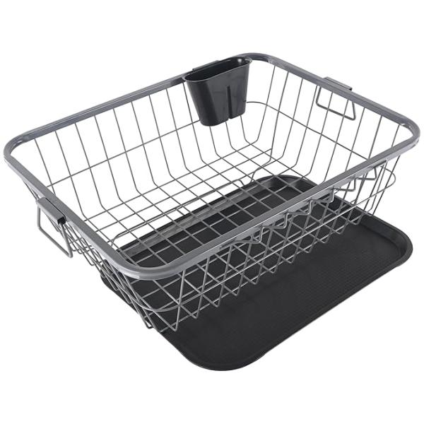 DISH DRYING RACK  GREY