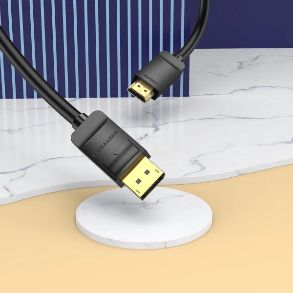 DP to HDMI Cable 3M Black