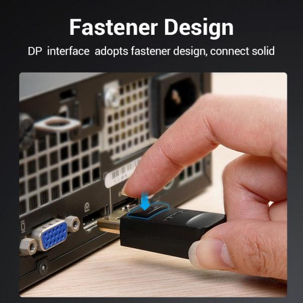 DP to VGA Cable 1.5M Black