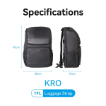 Laptop Backpack (45cm x 30cm x 15cm) Black