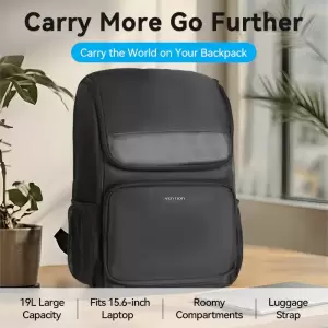 Laptop Backpack (45cm x 28cm x 15cm) Black