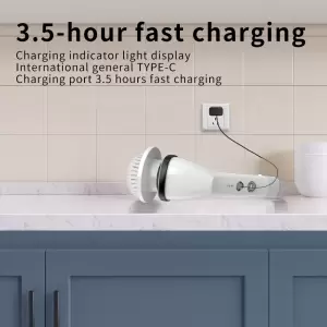 7 IN 1 ELECTRIC SCRUBBER (BLACK & WHITE)