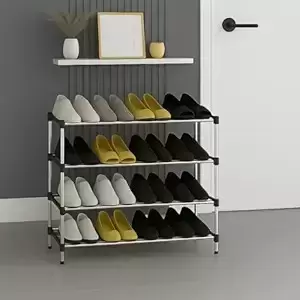 4 TIER STEEL SHOE RACK