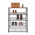 5 TIER STEEL SHOE RACK WITH HANDLE