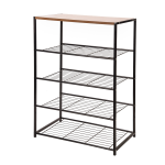 5 TIER STEEL SHOE RACK WITH HANDLE