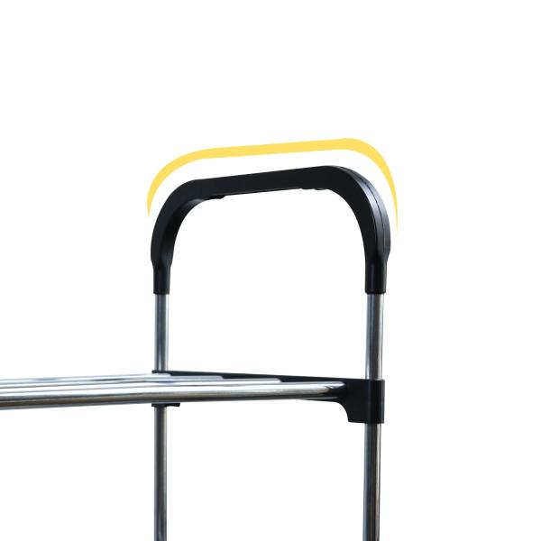 6 TIER STEEL SHOE RACK WITH HANDLE