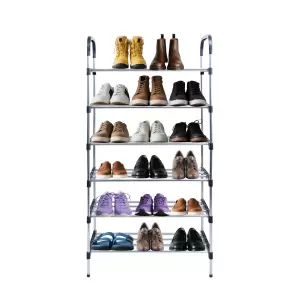 6 TIER STEEL SHOE RACK WITH HANDLE