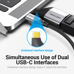 Type-C to DP Adapter Gray Metal Type