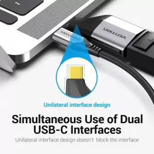 Type-C to DP Adapter Gray Metal Type