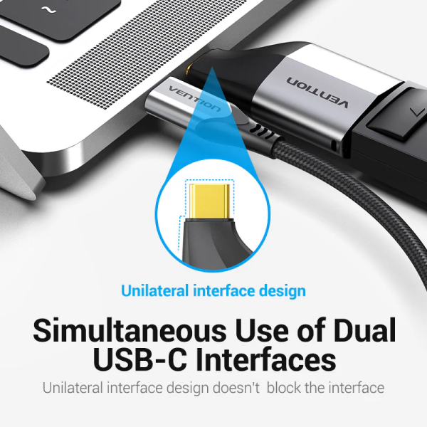 Type-C to DP Adapter Gray Metal Type