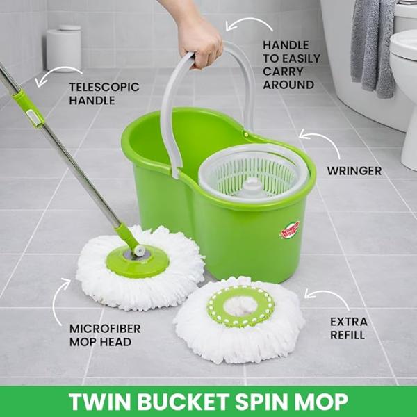 CLEAN WATER SPIN MOP WITH BUCKET