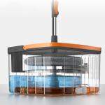 CLEAN WATER SPIN MOP WITH BUCKET (GREY)