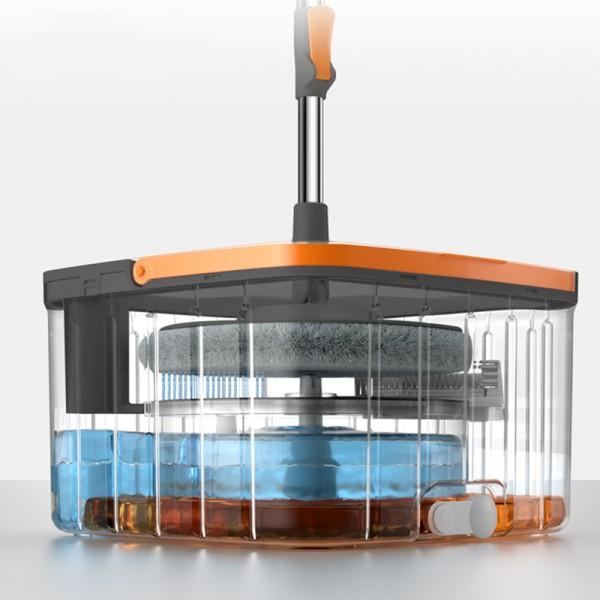 CLEAN WATER SPIN MOP WITH BUCKET (GREY)