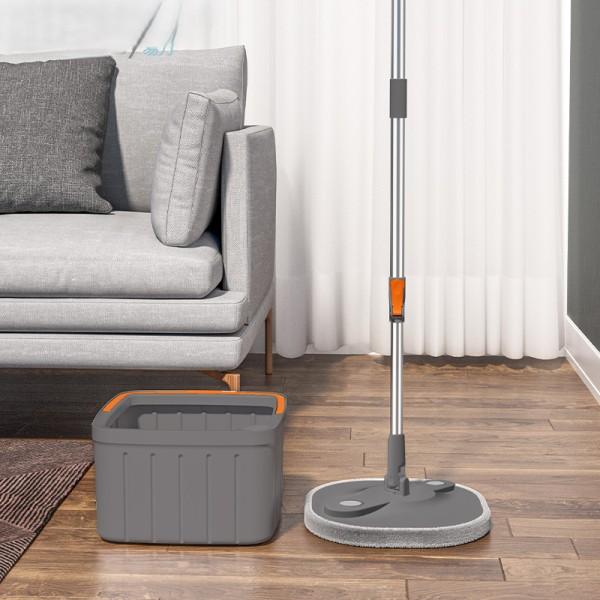 CLEAN WATER SPIN MOP WITH BUCKET (GREY)