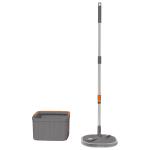 CLEAN WATER SPIN MOP WITH BUCKET (GREY)