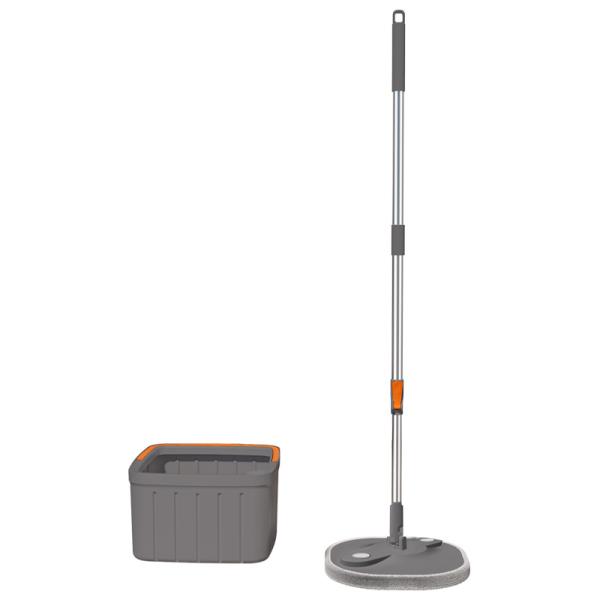 CLEAN WATER SPIN MOP WITH BUCKET (GREY)