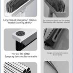 FLOOR CLEANING BRUSH + WIPER 2IN 1