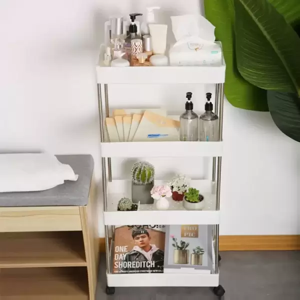4 TIER SLIM RACK WITH WHEEL