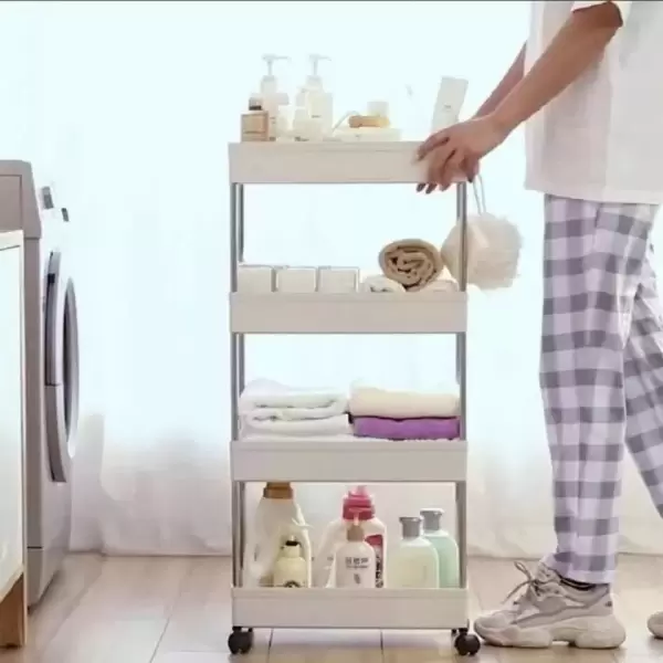 4 TIER SLIM RACK WITH WHEEL